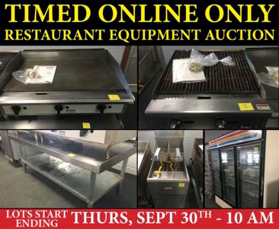 Timed Online Only Restaurant Equipment Auction