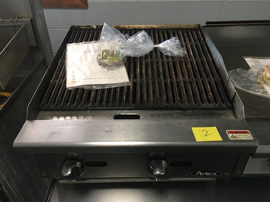Natural Gas Radiant Countertop Charbroiler 24in