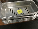 Lot of 5, 6x12in Ventilated Pans