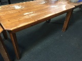Lot of 3, 34x60in Wood Tables