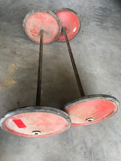 Vintage Soap Box, 12in Hard Rubber Wheels with Axels