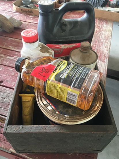 Diesel Treatment, Grease, Wooden Box, etc.