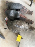 Lot of 3 Turkey Decoys