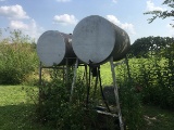Fuel Barrels on Stand