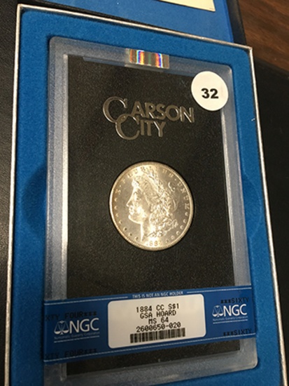 1884-CC Morgan Dollar NGC GSA MS64