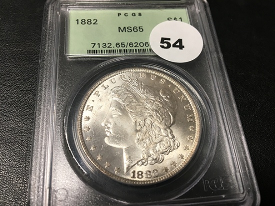1882 Morgan Dollar PCGS MS65