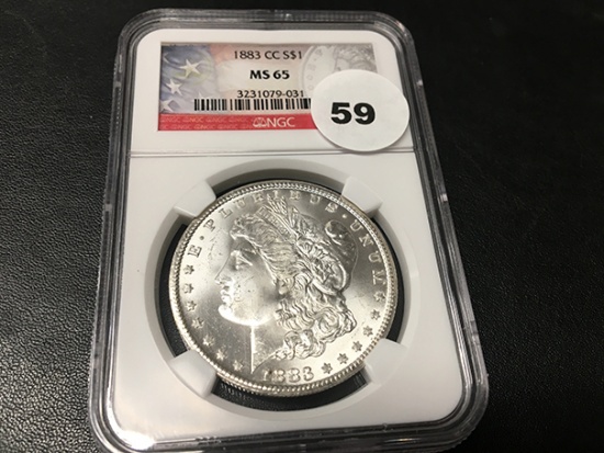 1883-CC Morgan Dollar NGC MS65