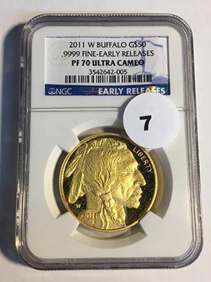 2011-W Buffalo $50 Gold NGC Early Release PF70 Ultra Cameo