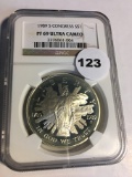 1989-S Congress $1 NGC PF69 Ultra Cameo