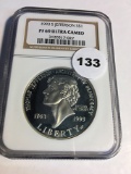 1993-S Jefferson $1 NGC PF69 Ultra Cameo