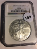 2007-W Silver Eagle NGC MS70