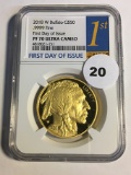2018-W Buffalo $50 Gold NGC First Day of Issue PF70 Ultra Cameo