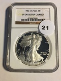 1986-S Silver Eagle NGC PF70 Ultra Cameo