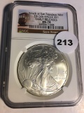 2013-S Silver Eagle NGC Early Release MS70