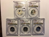 2010-S 5pc National Park Set First Strike PCGS PR69DCAM (Grand Canyon, Hot Springs, Mount Hood, Yell