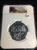 2011 5oz Silver 25C Olympic Early Release NGC MS69