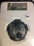 2011 5oz Silver 25C Chickasaw Early Release NGC MS69