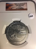 2014-P 5oz Silver 25C Great Sand Dunes Early Release NGC SP70