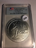 2016-P 5oz Silver 25C Fort Moultrie NP First Strike PCGS SP70