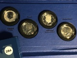2014 4pc 50th Anniversary Kennedy Half Dollar Silver Coin Set