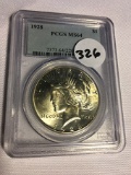 1928 Peace Dollar PCGS MS64