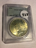 1934 Peace Dollar PCGS MS64