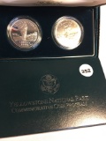 1999-P Yellowstone NP Proof & UNC Silver Dollars