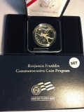 2006 Benjamin Franklin Commemorative Scientist Proof Silver Dollar