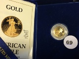 1989 1/10oz $5 Gold American Eagle
