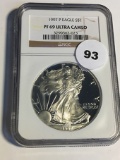 1997-P Silver Eagle NGC PF69 Ultra Cameo