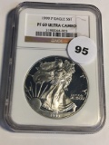 1999-P Silver Eagle NGC PF69 Ultra Cameo