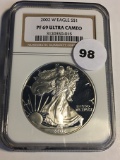 2002-W Silver Eagle NGC PF69 Ultra Cameo