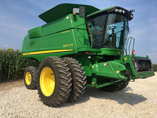 2011 JD 9670 STS 4wd Combine, auto trac ready, bullet rotor