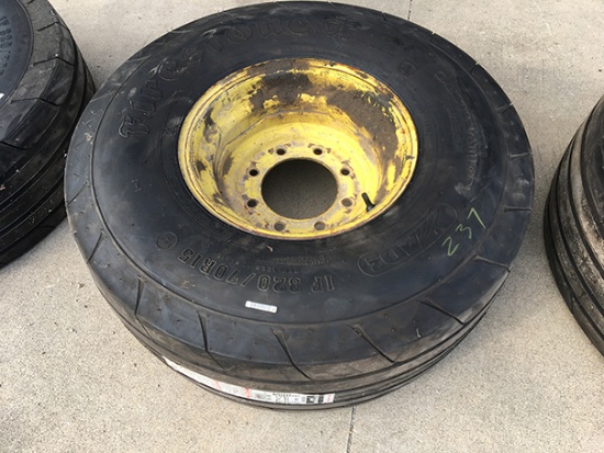 New Firestone IF 320/70R15 Tire w/ 8 bolt rim