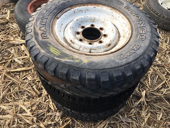 (3) 16in 8 bolt rims & tires