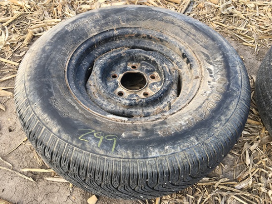 Goodyear P235R15 w/ 5 bolt rim