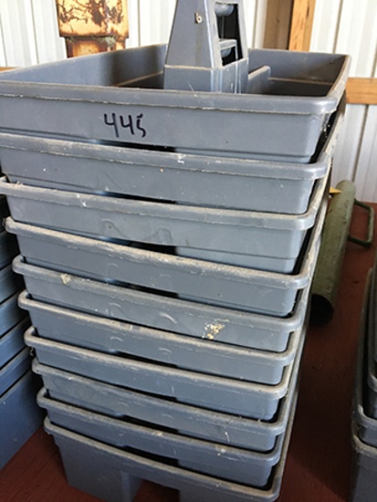 Lot of 10 Plastic Totes