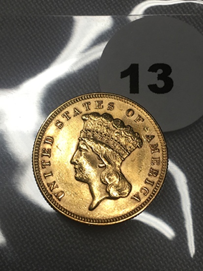 1878 $3 Gold