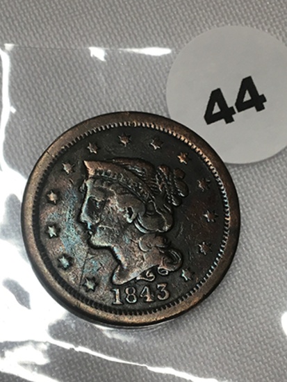 1843 Large Cent