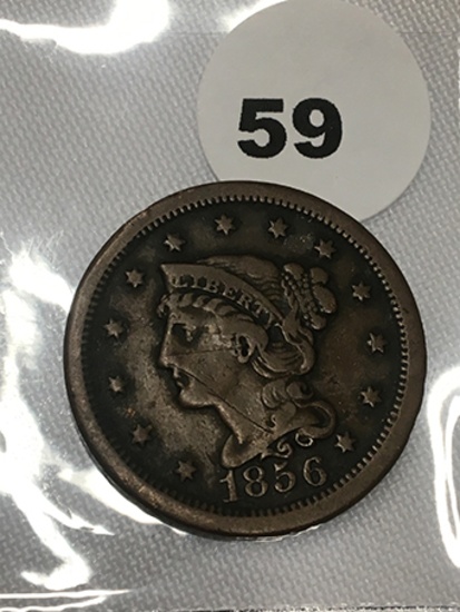1856 Large Cent - Upright 5