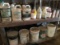 Assorted Partial Buckets and Jugs of oils, fluids, chemicals, etc.