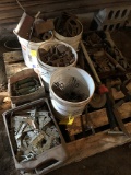 Pallet fo Misc. Iron and Hinges