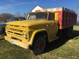 1964 Chevy 60 Truck w/ 13ft Knapheide grain bed and hoist, V8, 4 spd, runs and drive, 75407 miles