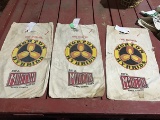 3 Morton Hybrid Seed Sacks (1 damaged)