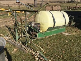 500 gal. Slide in Sprayer Tank, Briggs & Stratton 8.25 gas engine, 27ft boom