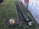 14ft Sweep Auger w/ electric motor and 3 others