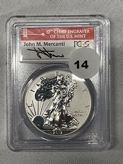 2012-S 75th Anniversary SF Mint Set Silver Eagle John M. Mercanti First Strike PCGS PR70