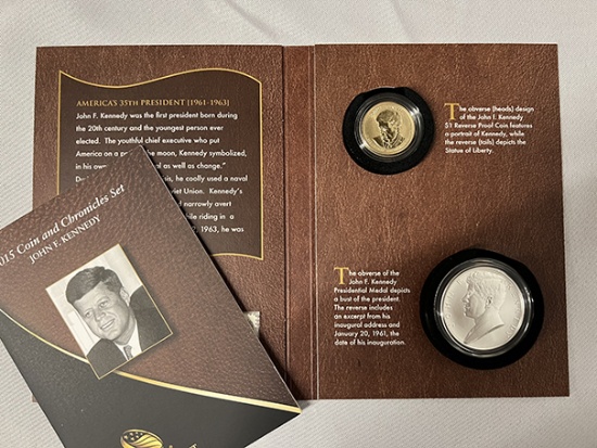 2015 John F. Kennedy Coin and Chronicles Set