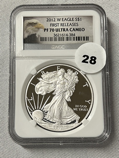 2012-W Silver Eagle First Releases NGC PF70 Ultra Cameo