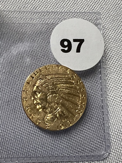 1913 $5 Indian Gold